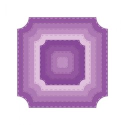 Gemini Stitched Fancy Square Elements Dies