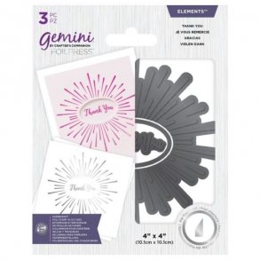 Gemini Foil Stamp N Cut Elements Thank You 