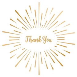 Gemini Foil Stamp N Cut Elements Thank You 