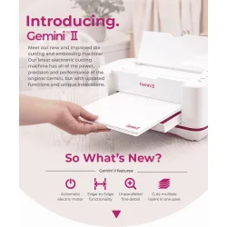 Gemini II - Die Cutting and Embossing Machine GEMII-M-GLO - A4