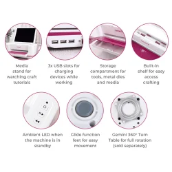 Gemini II - Die Cutting and Embossing Machine GEMII-M-GLO - A4