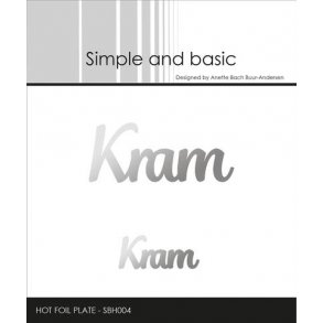 Simple and Basic - Hot Foil Plate - Kram - SBH004