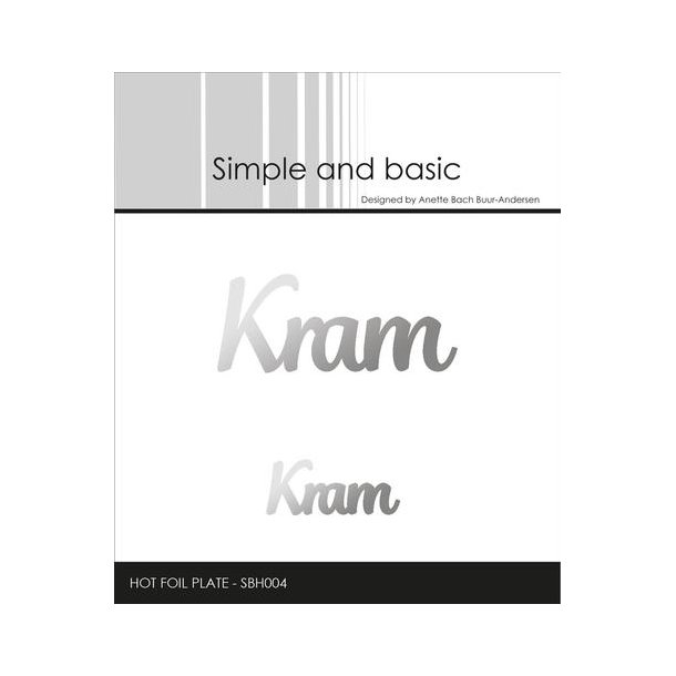 Simple and Basic - Hot Foil Plate - Kram - SBH004