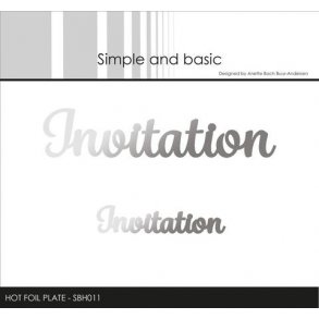 Simple and Basic - Hot Foil Plate - Invitation - SBH0011