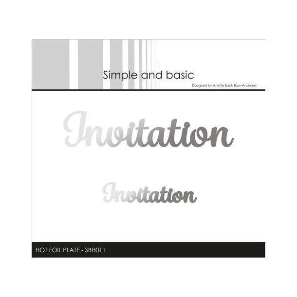 Simple and Basic - Hot Foil Plate - Invitation - SBH0011