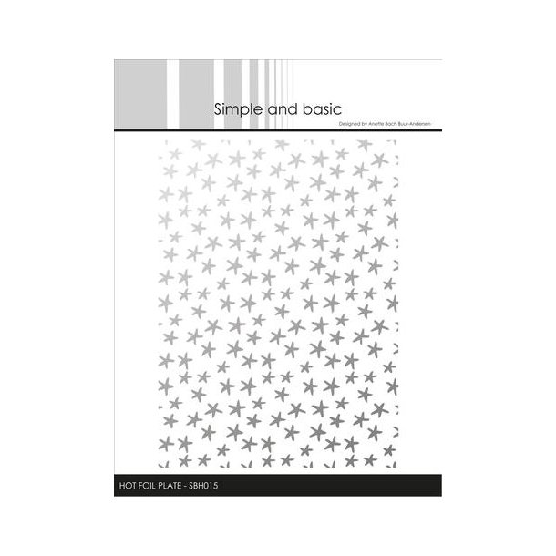 Simple and Basic - Hot Foil Plate - Small Stars - SBH0015