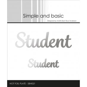 Simple and Basic - Hot Foil Plate - Student - SBH021