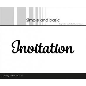 Simple and Basic - Die - Invitation - SBD134