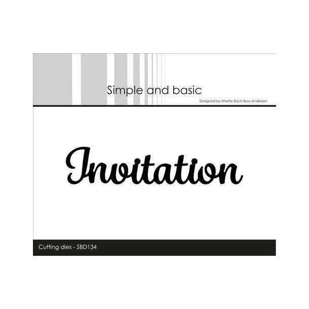 Simple and Basic - Die - Invitation - SBD134
