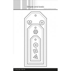 Simple and Basic - Die - Long Rustic Tag - SBD138