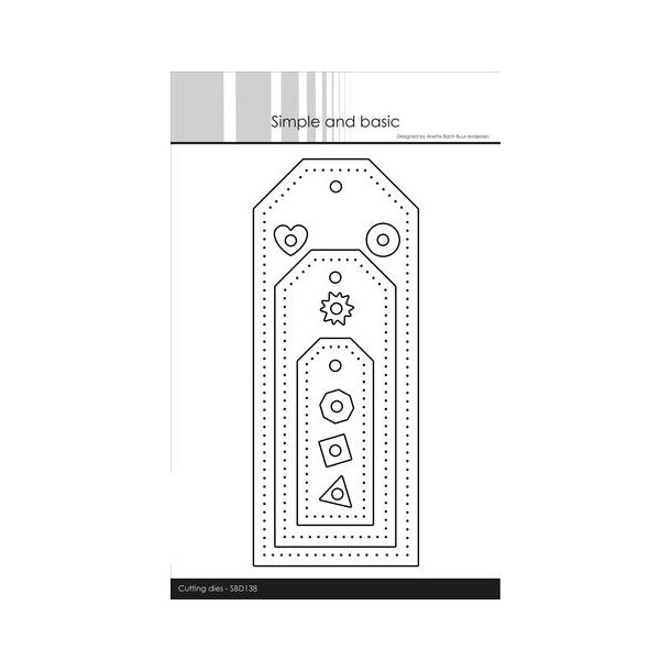 Simple and Basic - Die - Long Rustic Tag - SBD138
