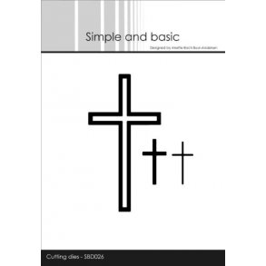 Simple and Basic Die �Set off cross�solid- SBD026