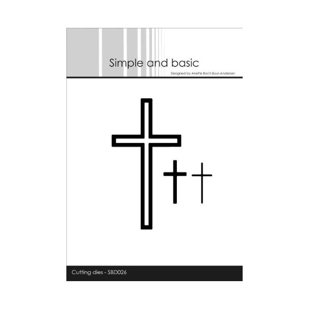 Simple and Basic Die �Set off cross�solid- SBD026