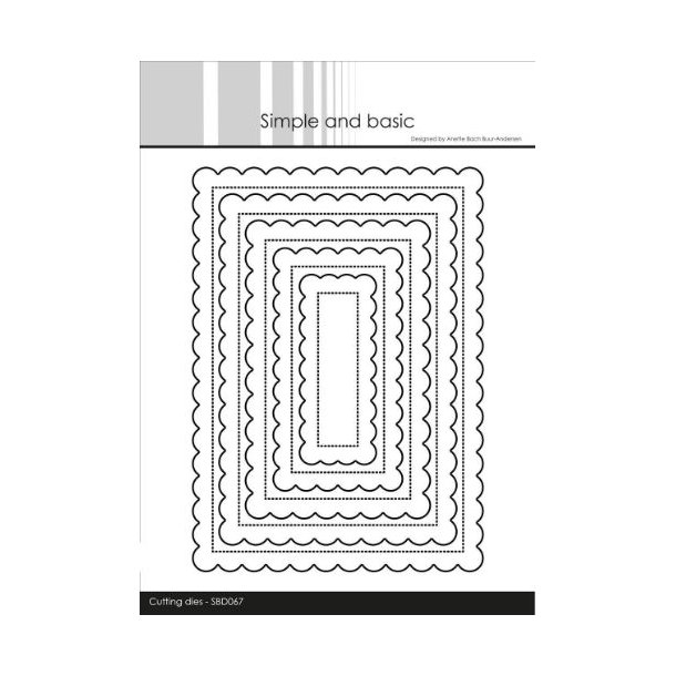Simple and Basic - Die - Pierced Scalloped Rectangles - SBD067