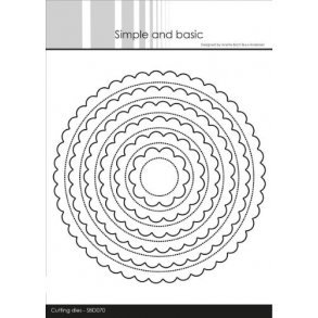 Simple and Basic - Die - Pierced Scalloped Circles - SBD070