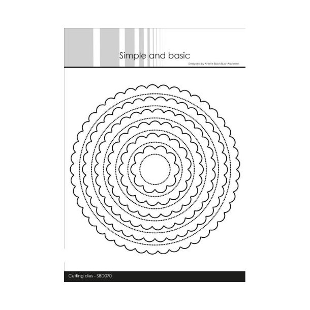 Simple and Basic - Die - Pierced Scalloped Circles - SBD070