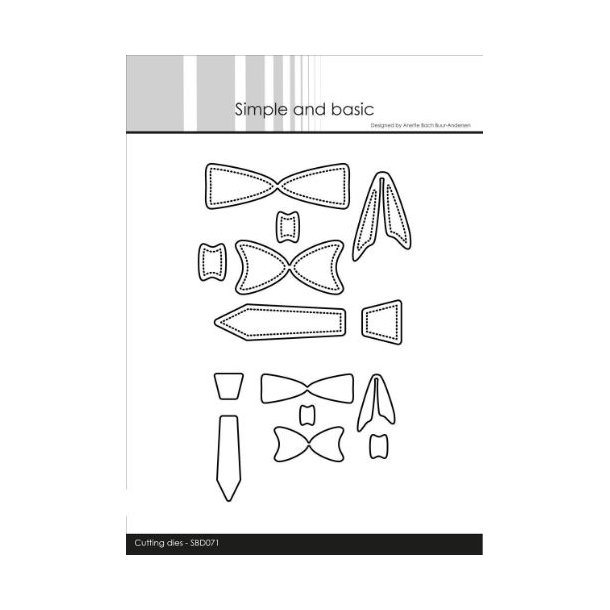 Simple and Basic - Die - Butterfly &amp; bow - SBD071