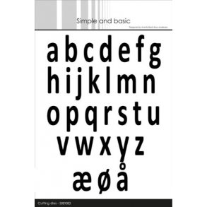 Simple and Basic - Die - Alphabet XXL- Lower case - SBD083