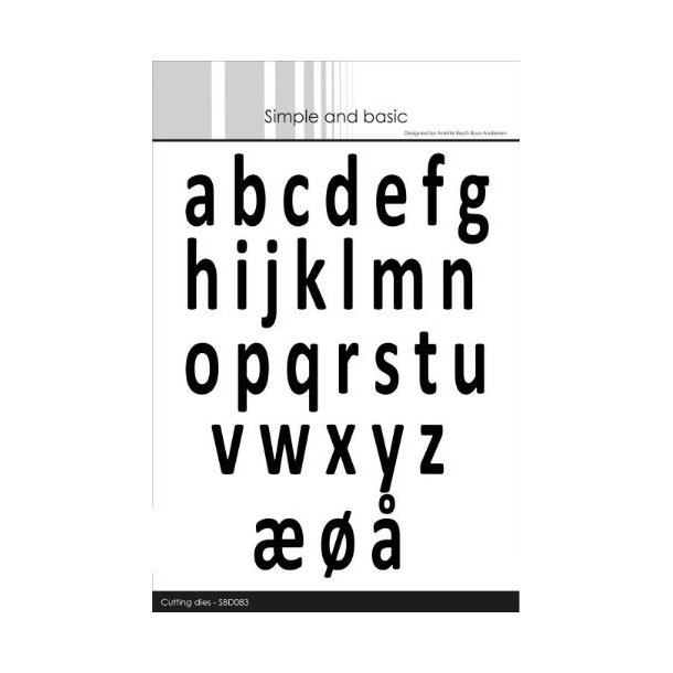 Simple and Basic - Die - Alphabet XXL- Lower case - SBD083