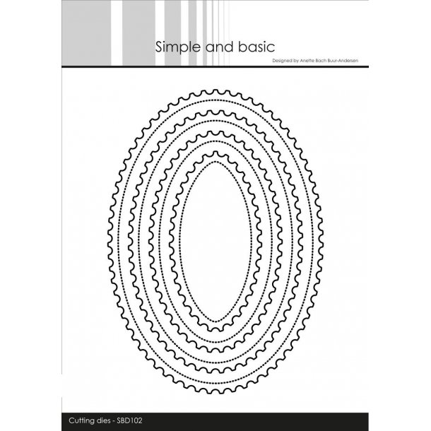 Simple and Basic - Die - Stamp Oval - SBD102