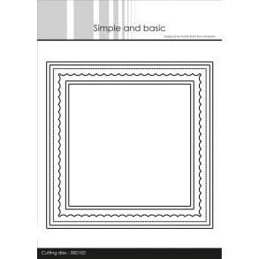 Simple and Basic - Die - Card Base - Square w/inlay - SBD105