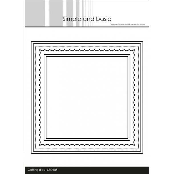 Simple and Basic - Die - Card Base - Square w/inlay - SBD105
