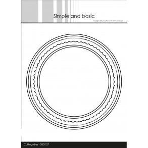 Simple and Basic - Die - Card Base - Round w/inlay - SBD107