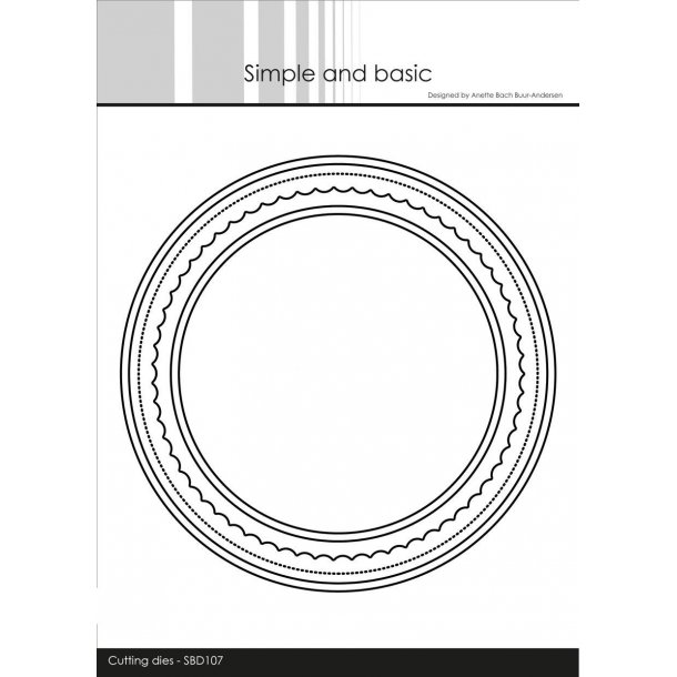 Simple and Basic - Die - Card Base - Round w/inlay - SBD107