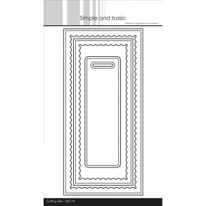 Simpel and Basic - Slimcard w/inner scallop - SBD114