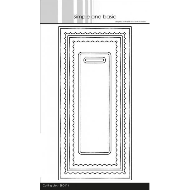 Simpel and Basic - Slimcard w/inner scallop - SBD114