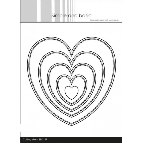 Simpel and Basic - Die - Pierced Hearts - SBD159