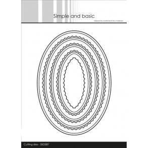 Simple and Basic - Die - Inner Scallop Oval - SBD087