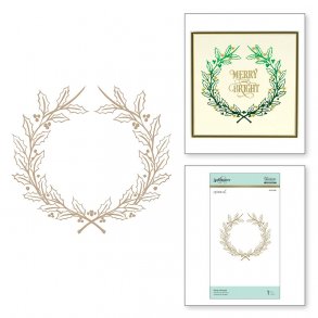 Spellbinders Holly Wreath Hot Foil Plate 