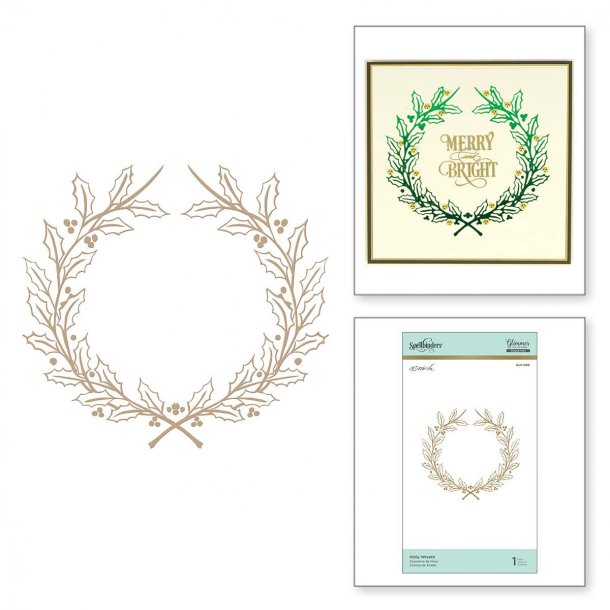 Spellbinders Holly Wreath Hot Foil Plate 