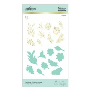 Spellbinders Christmas Organic Foliage Glimmer Hot Foil Plates & Dies 