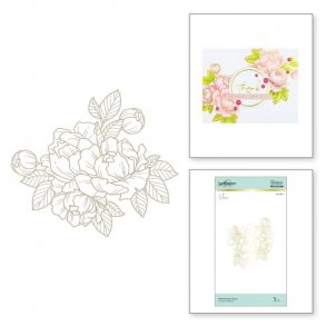 Spellbinders Glimmering Peony Glimmer Hot Foil Plate 