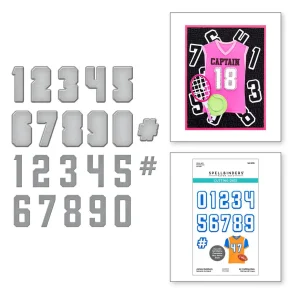 Spellbinders Jersey Numbers Set Dies S4-1295