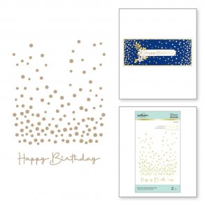 Spellbinders Slimline Confetti Background Glimmer Hot Foil Plate