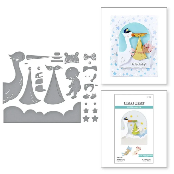 Spellbinders Bundle of Joy Etched Dies S4-1402