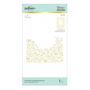 Spellbinders Christmas Foliage Background Glimmer Hot Foil Plate 