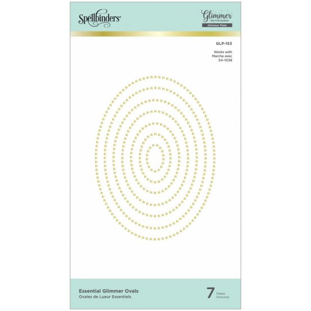 Spellbinders Essential Glimmer Ovals Hot Foil Plates 