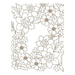 Spellbinders  Flower Pattern Foil Plate