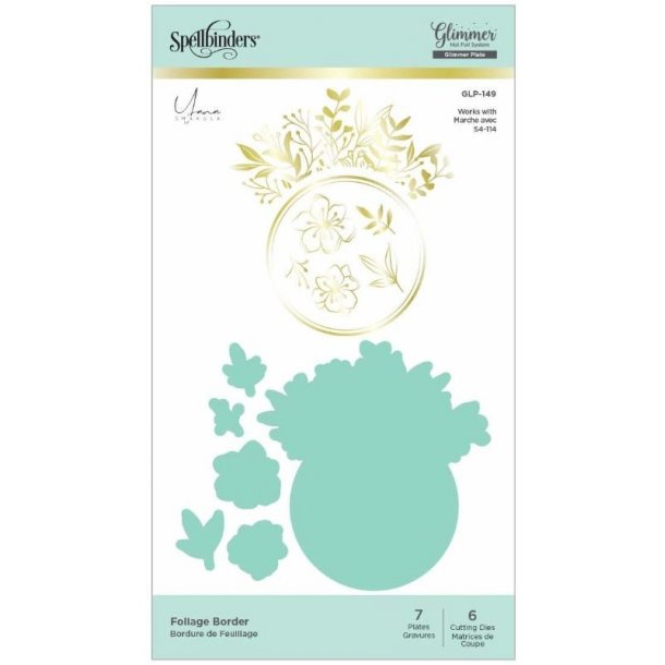 Spellbinders Foliage Border Hot Foil Plate &amp; Die Sets 