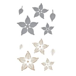 Spellbinders Glimmer Poinsettia Glimmer Hot Foil Plates &amp; Dies 