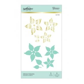 Spellbinders Glimmer Poinsettia Glimmer Hot Foil Plates & Dies 