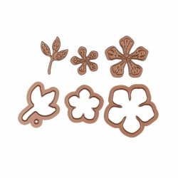 Spellbinders Glimmering Layered Flowers Hot Foil Plate  &amp; Die