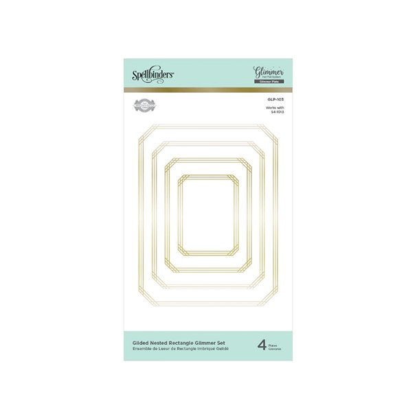 Spellbinders Guilded Nested Rectangle Glimmer Hot Foil Plate