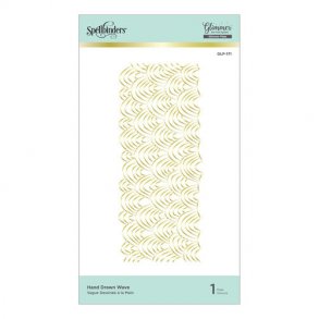 Spellbinders Hand Drawn Wave Hot Foil Plate 
