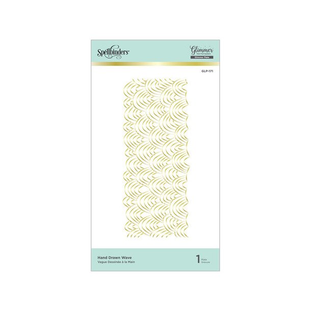 Spellbinders Hand Drawn Wave Hot Foil Plate 