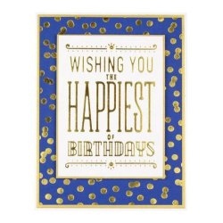 Spellbinders Happiest Birthday Hot Foil Plate 